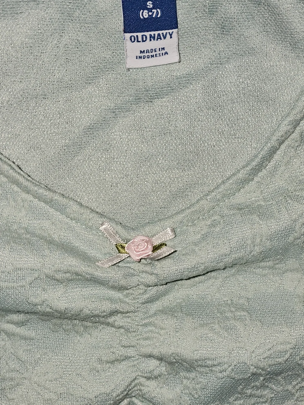 Old Navy Pale Mint Green V‑Neck Bell Sleeve Dress